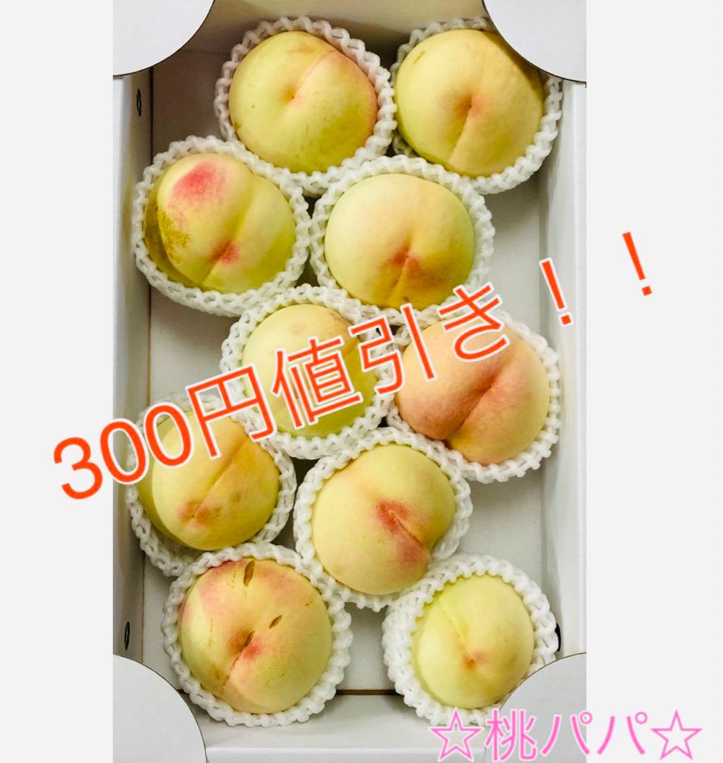 140. 特別セール300円引き❤️★桃パパ★家庭用桃【送料無料】あら川ブランド桃