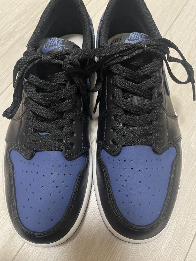 極美品NIKE AIR JORDAN 1 LOW OG Mystic navy