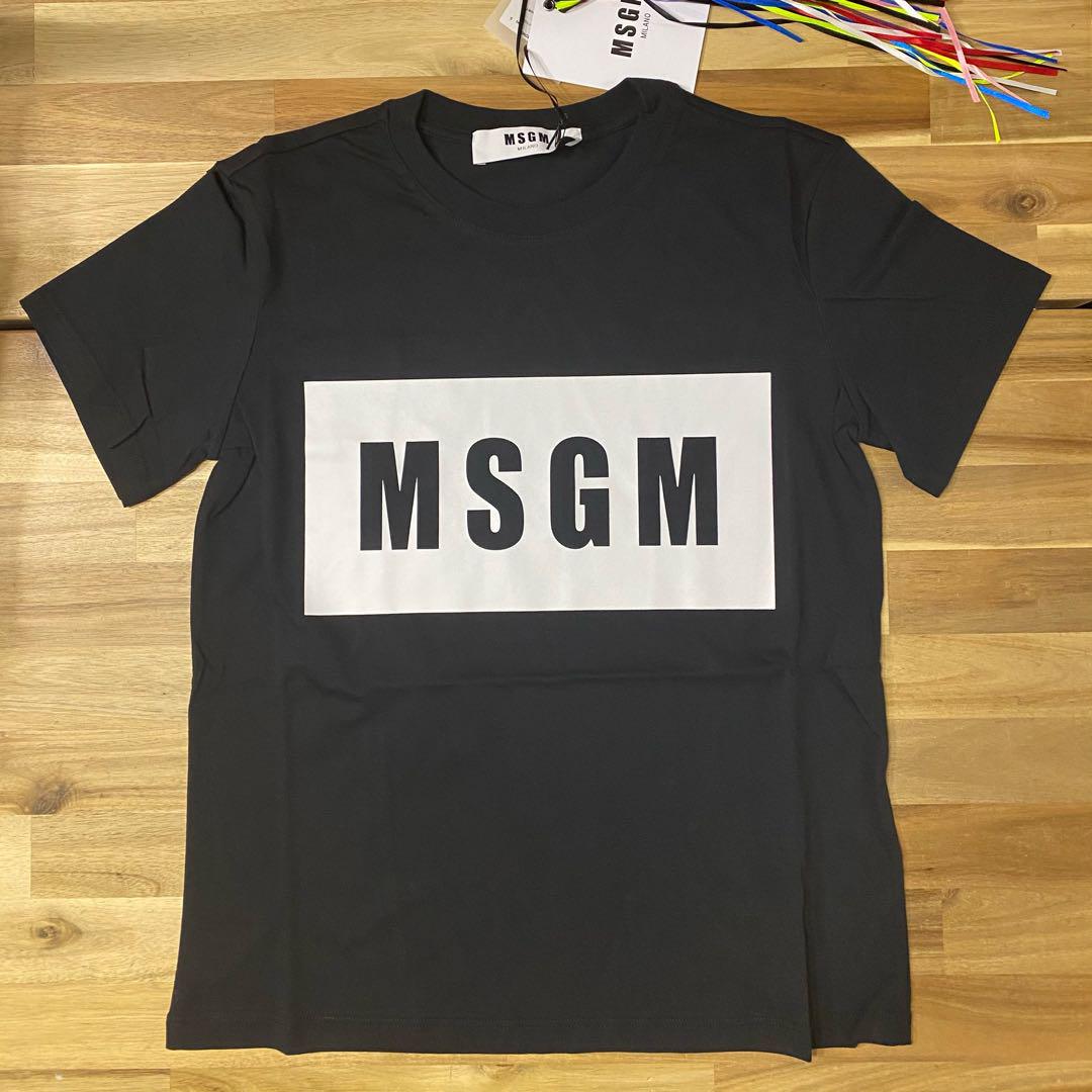 新品　MSGM ボックスロゴTシャツ　レディース　ブラック　黒　S 半袖　人気 2