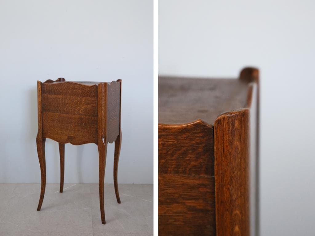 フランスアンティーク木製ベッドサイドキャビネット/ナイト