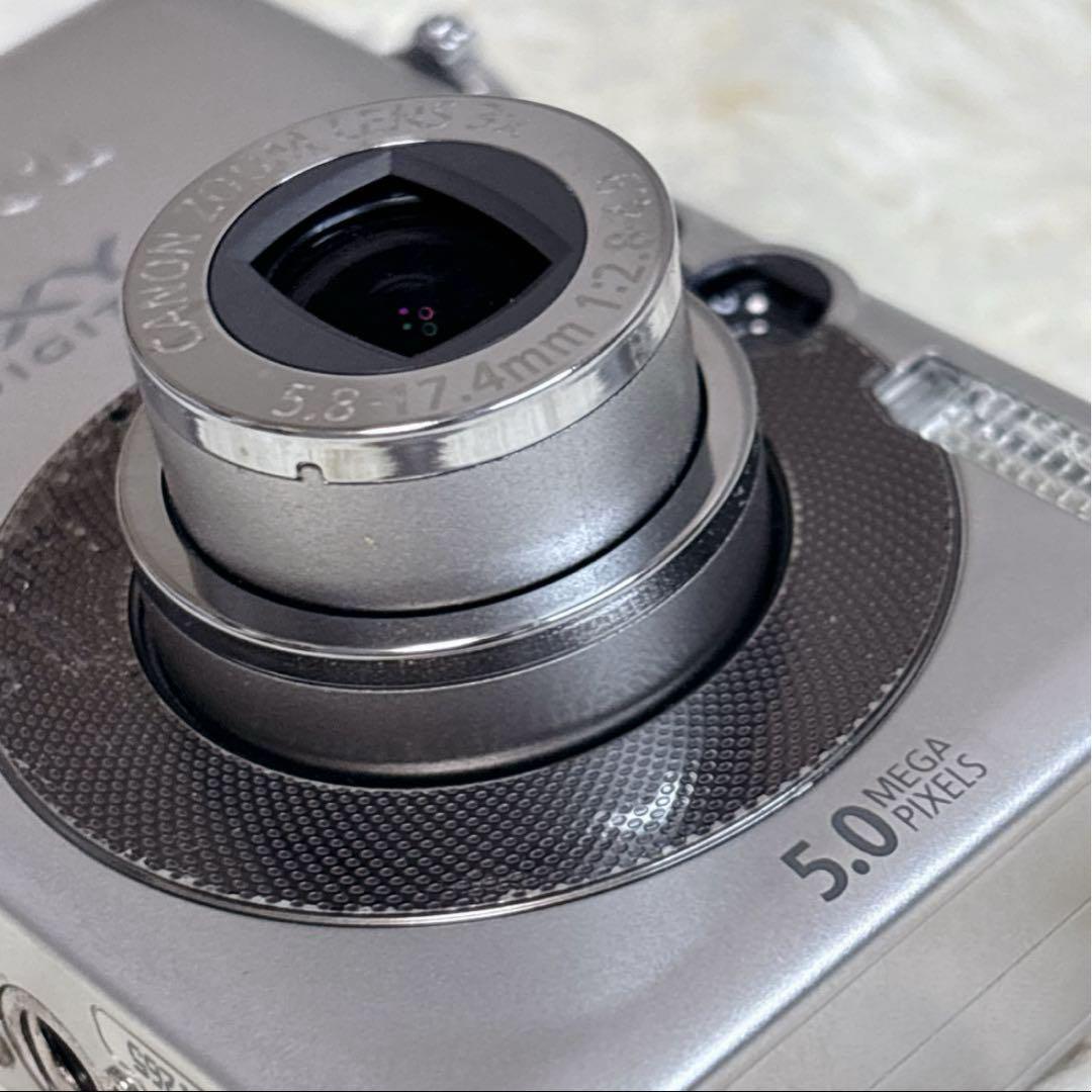人気】Canon IXY DIGITAL55シルバーコンデジカメラ女子オールド