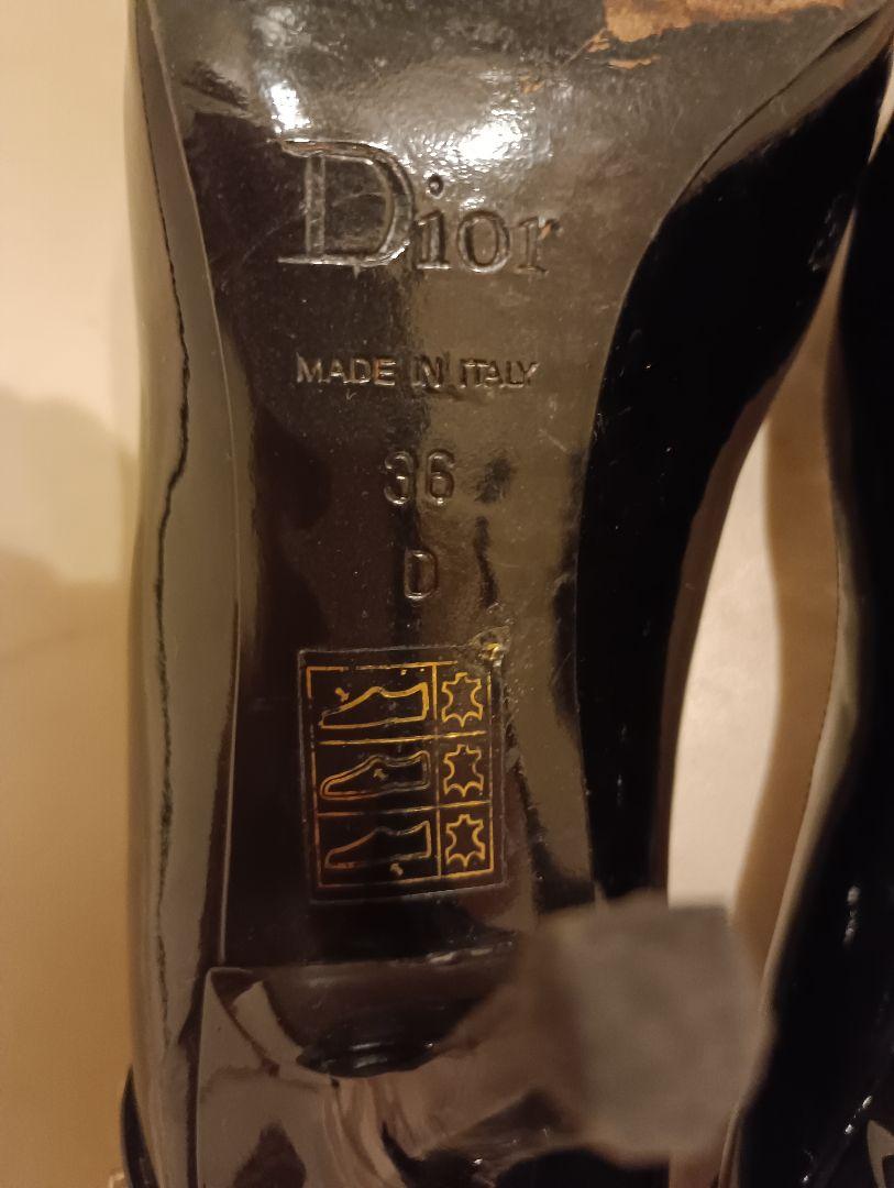 【美品】ChristianDior クリスチャンディオール 黒 トゥハイヒール