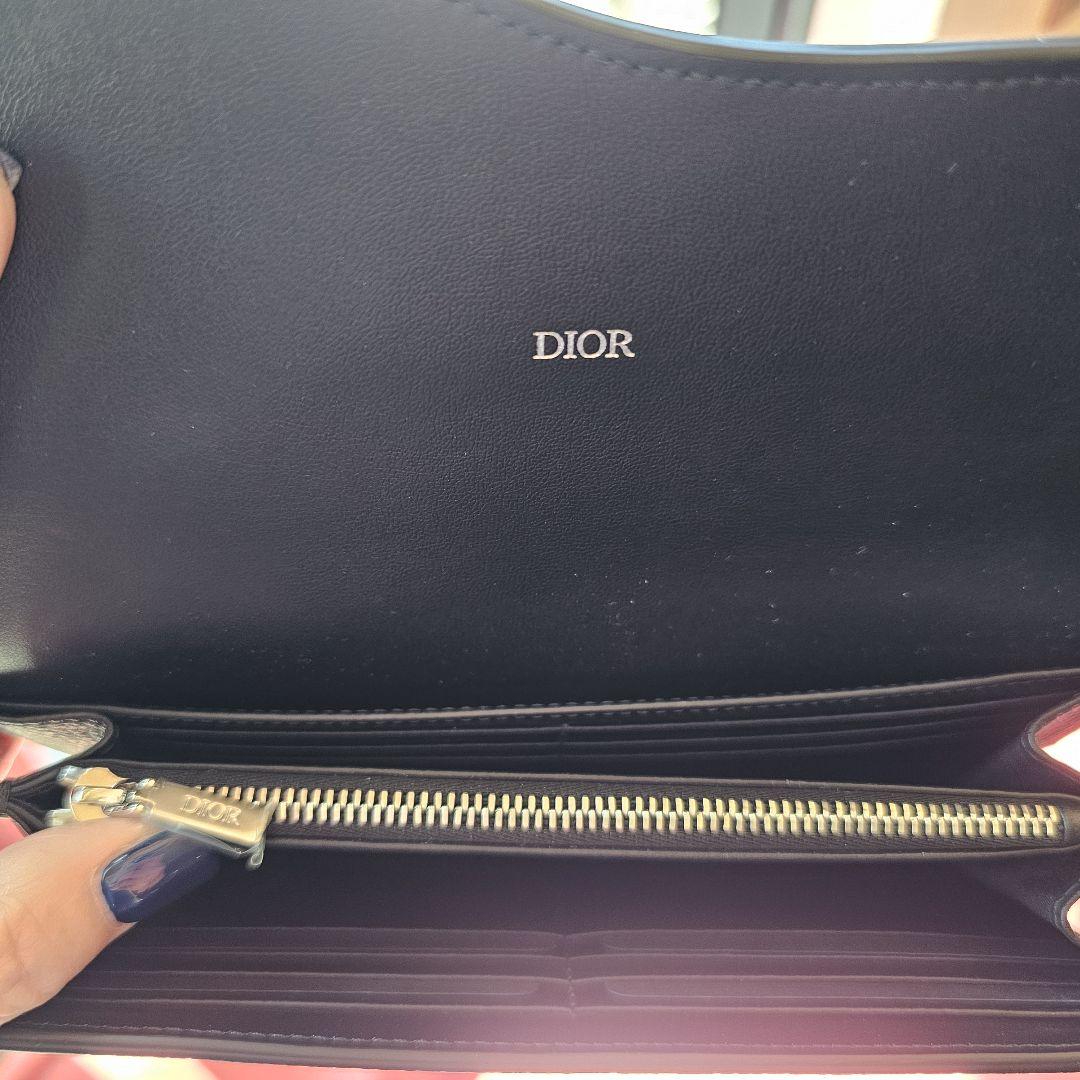 Dior Saddle ロングウォレット グレインカーフスキン