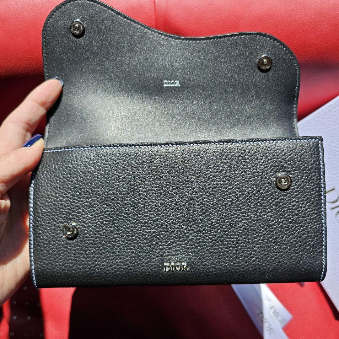 Dior Saddle ロングウォレット グレインカーフスキン