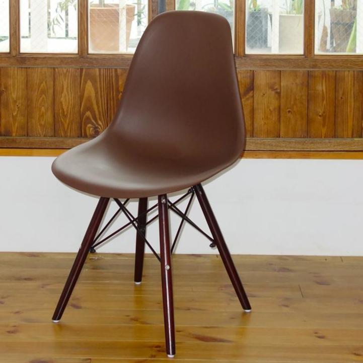 イームズ DSWシェルチェア イス 椅子 Eames 家具 ブラウン/BR