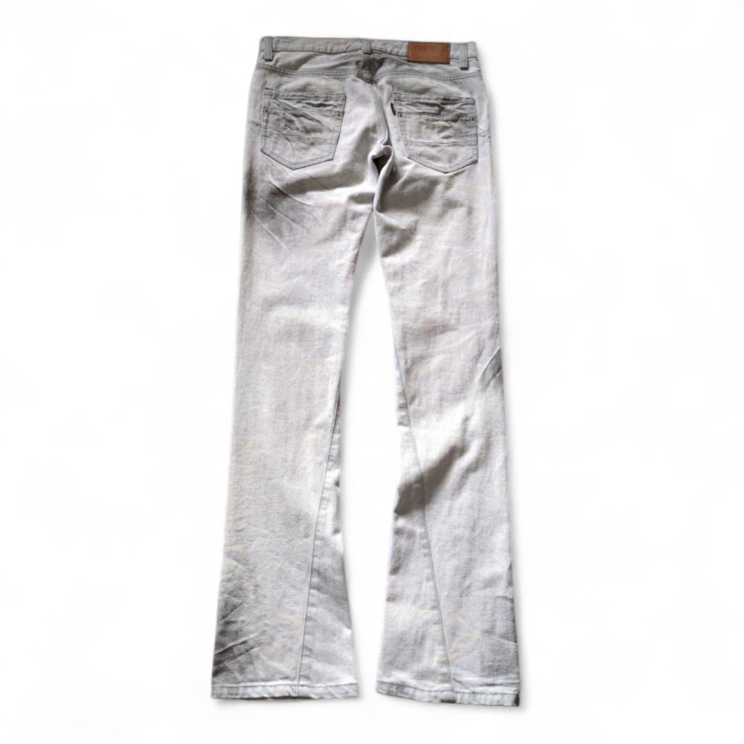 パンツ TORNADO MART white washed flare denim
