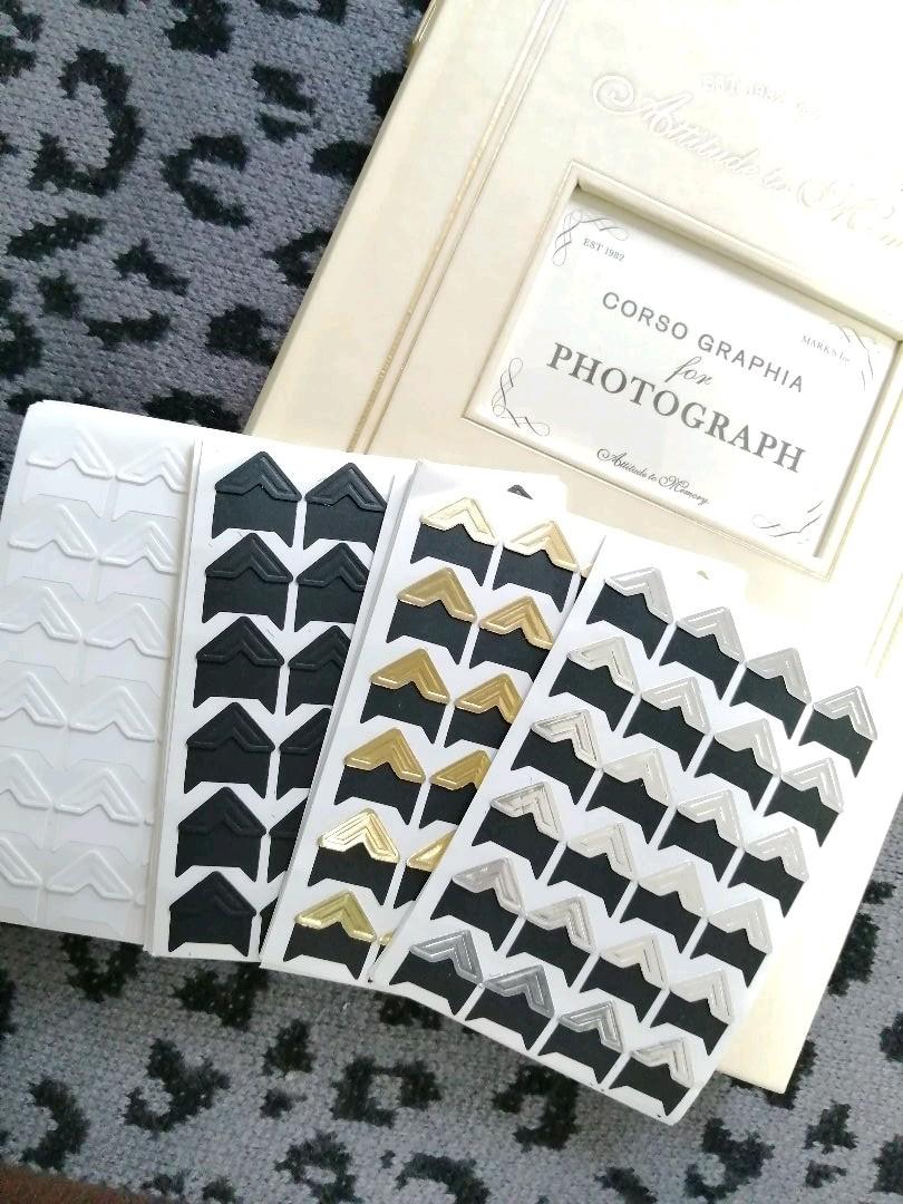 メルカリ Sale中 写真 コーナーシール ブラック アルバム スクラップ 600 中古や未使用のフリマ