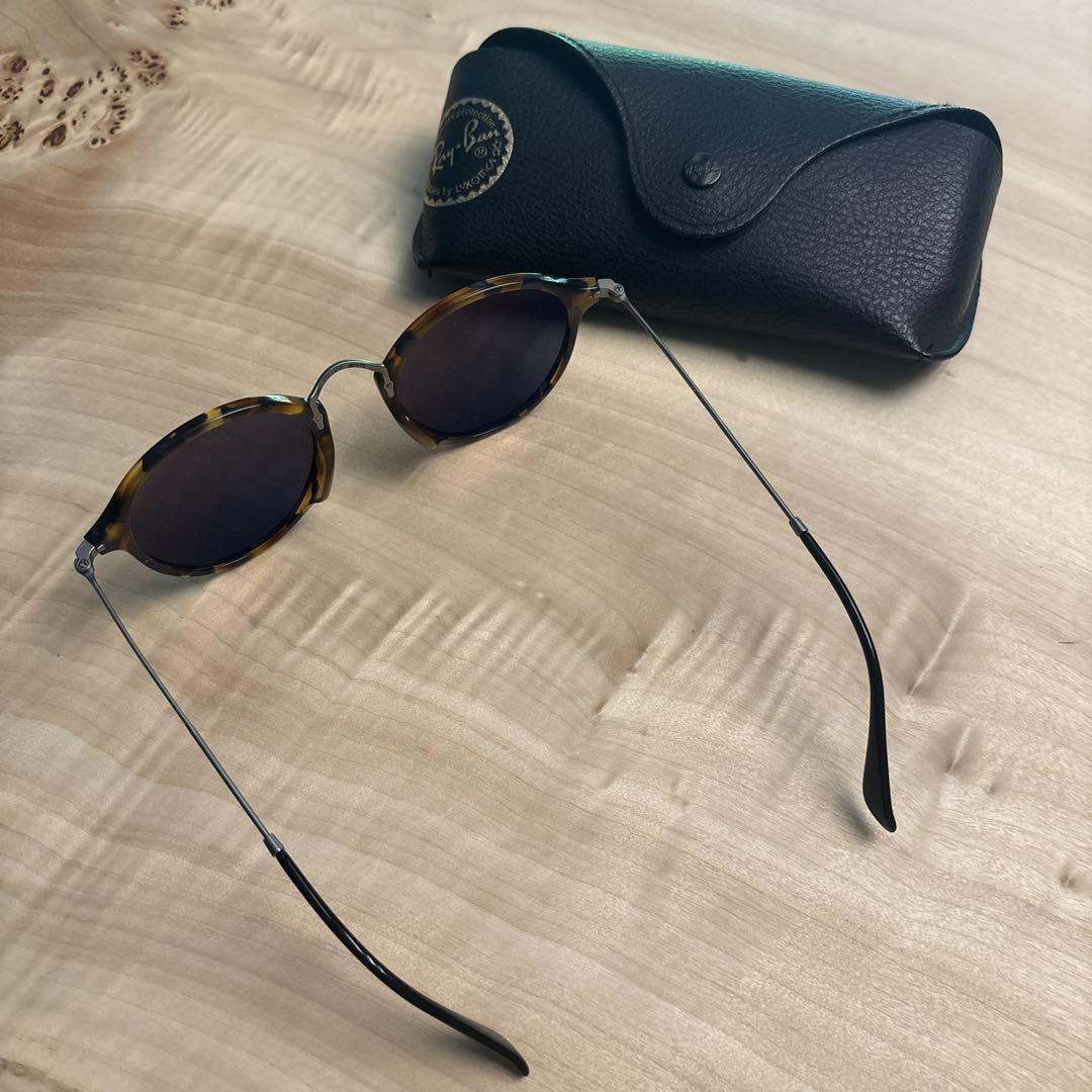 Ray-Ban トータスシェル ラウンドサングラス - メルカリ