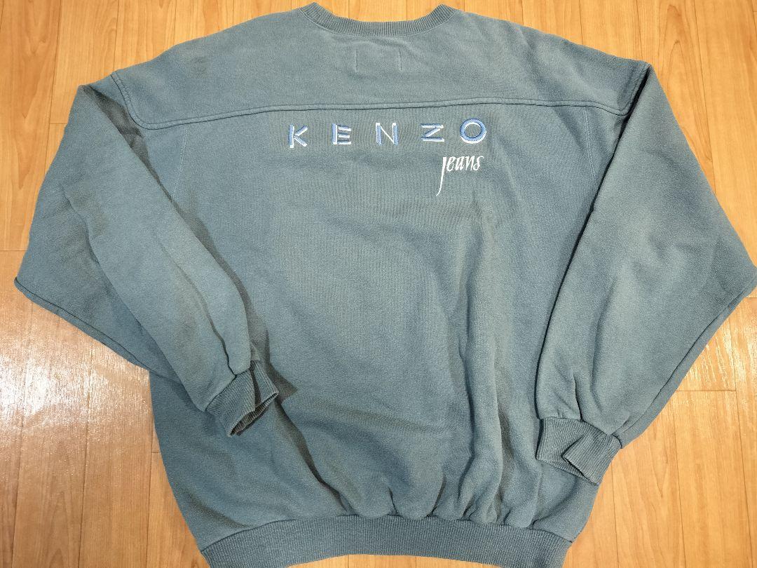 90s KENZO jeans ケンゾー ヴィンテージスウェット 北斎タグ