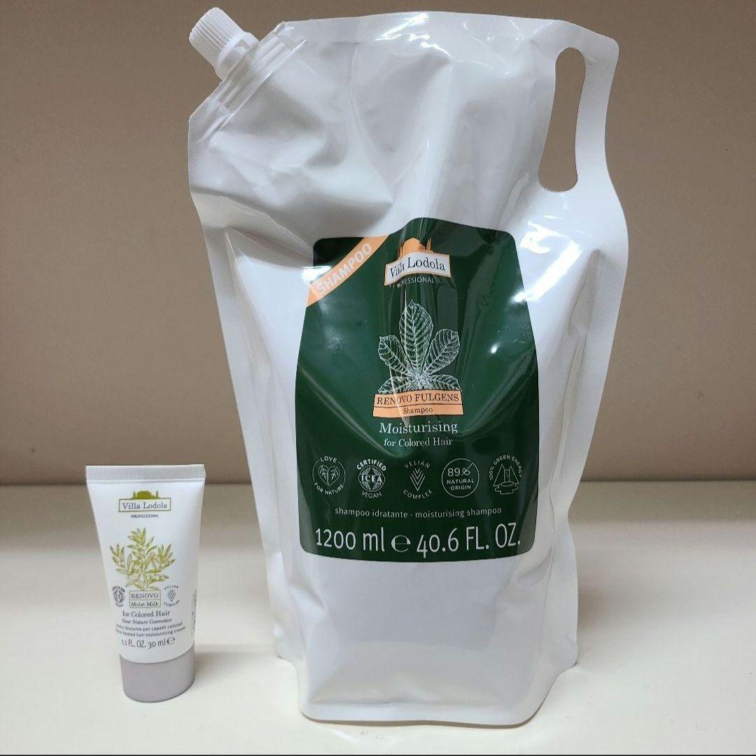 ヴィラロドラ レノーボ フルジェンスシャンプー1200mlモイストミルク30ml