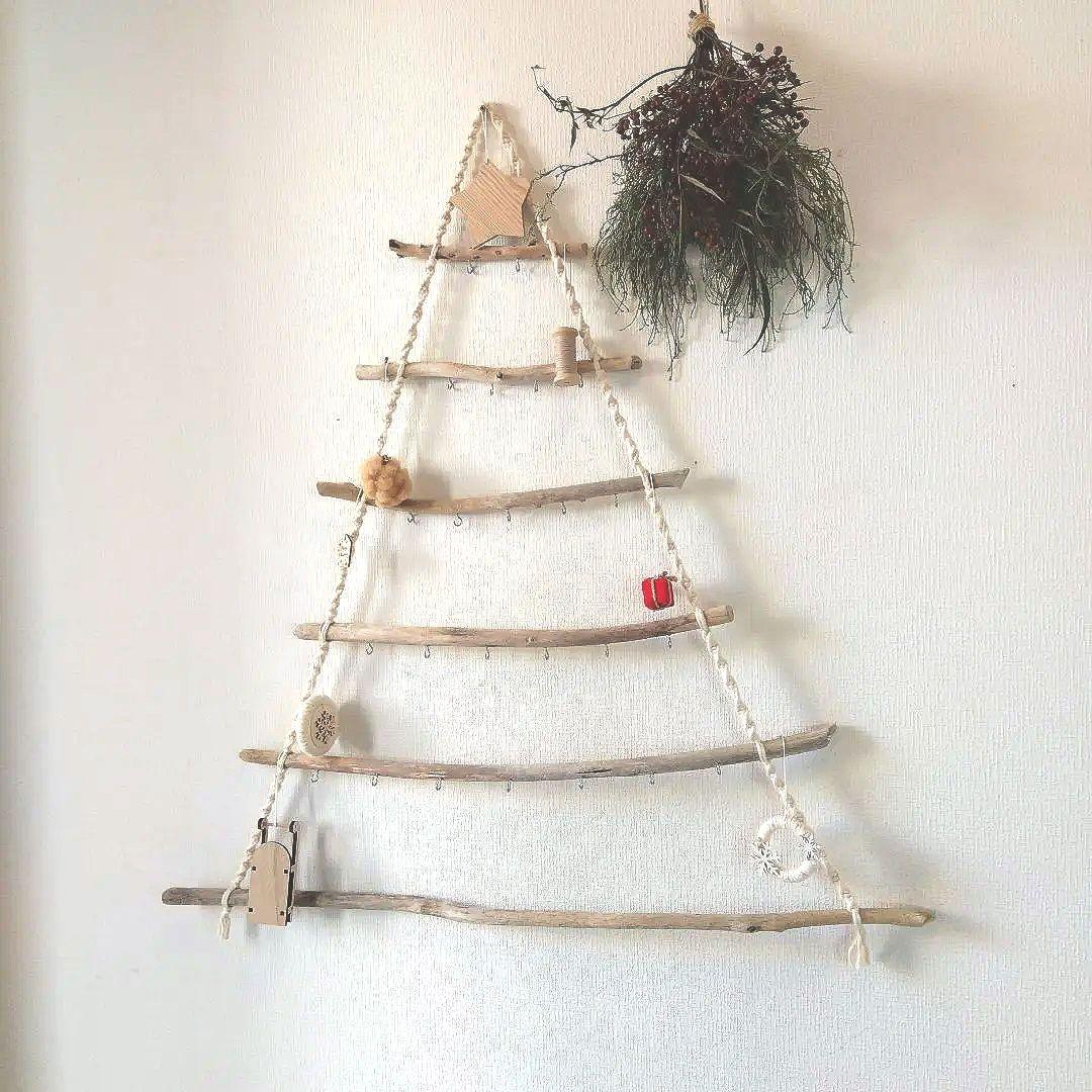 流木ツリー アドベントカレンダー用