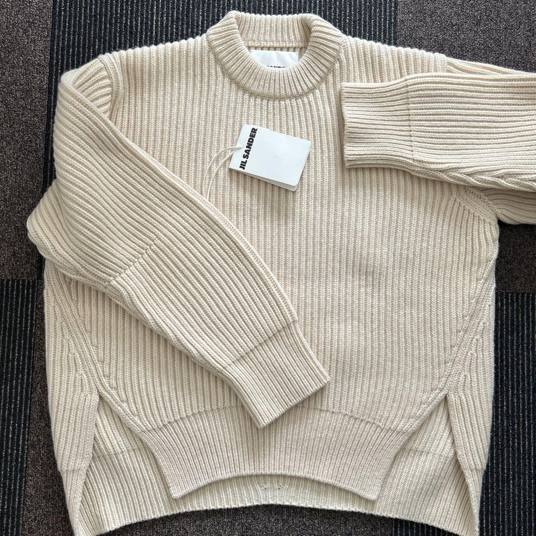 福袋 公式 JIL SANDER ニット クリームホワイト36 トップス