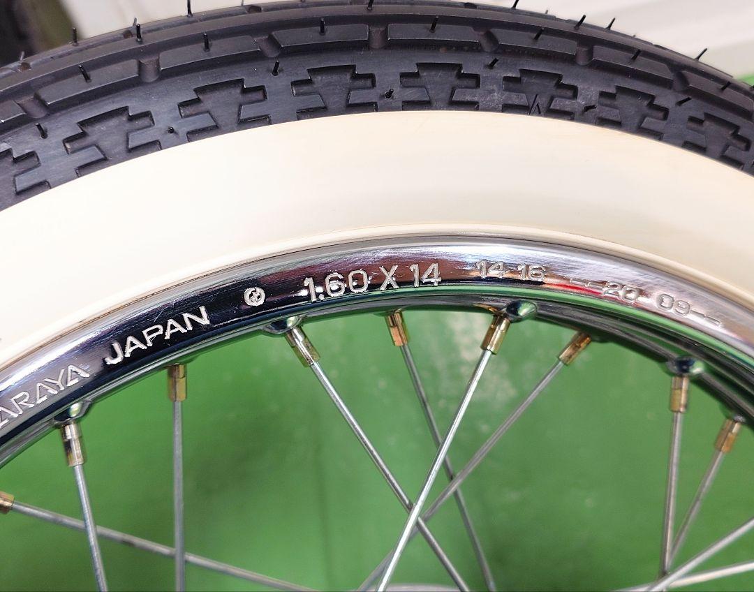 HONDA　リトルカブ　14インチ　純正ホイール前後セット　タイヤ付き　美品