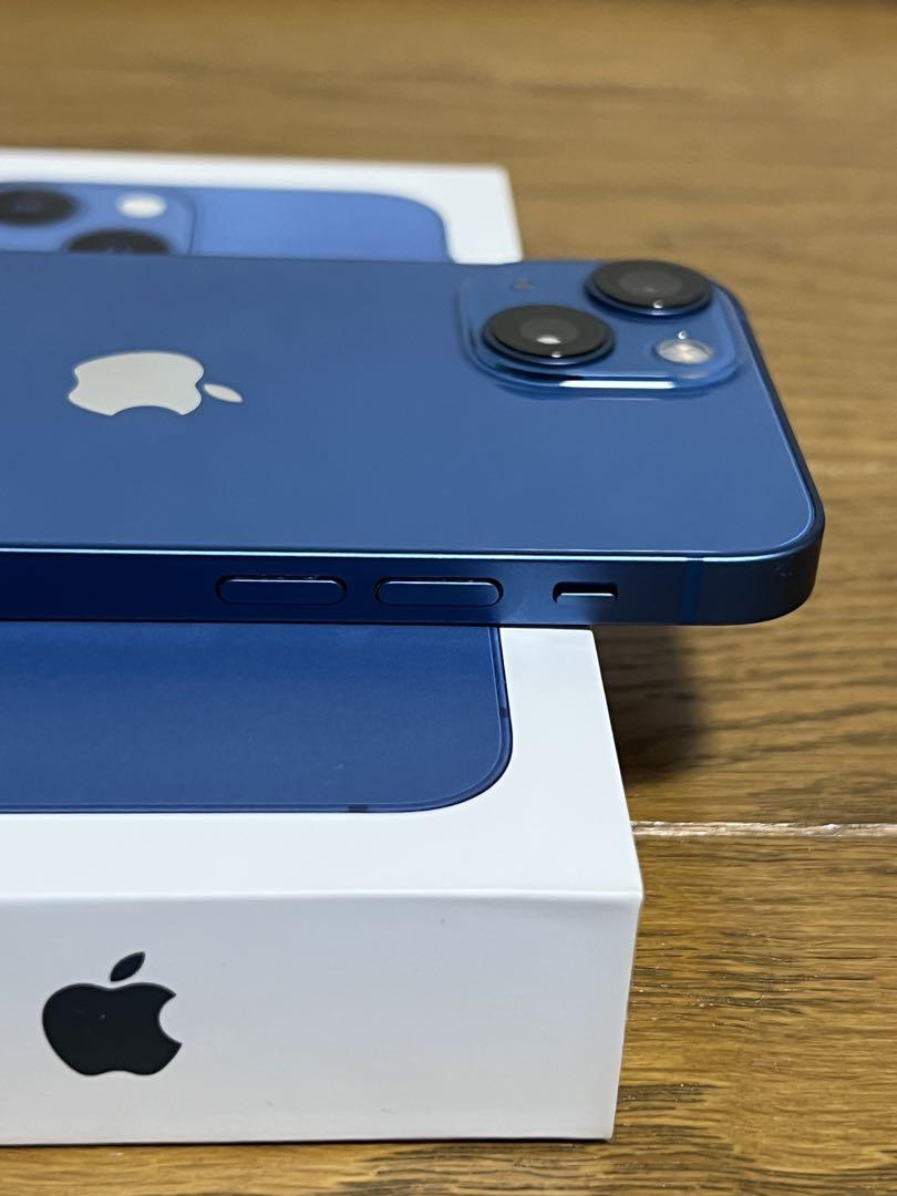 【美品】iphone13mini 128GB ブルーSIMフリー