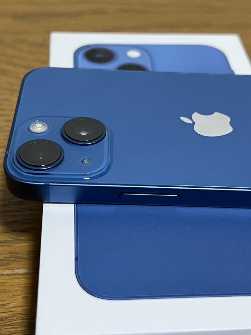 【美品】iphone13mini 128GB ブルーSIMフリー