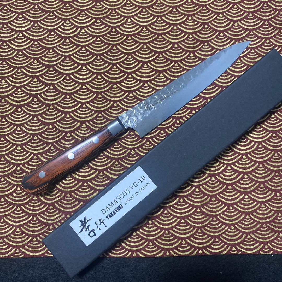 堺 孝行 33層 槌目 ダマスカス VG10 ペティナイフ 150mm