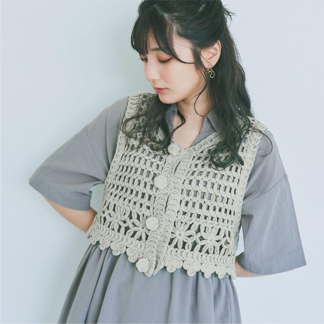 Boka nii フラワークロシェニットビスチェ 【公式】 Boka nii フラワークロシェニットビスチェ 【公式】