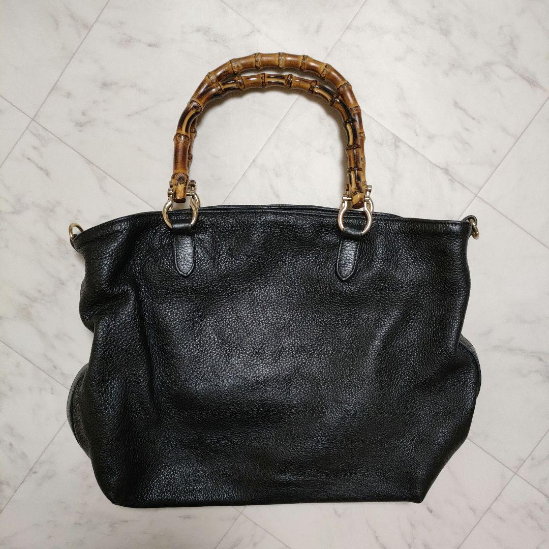 ドゥーズィエムクラス CAROL J バンブーハンドルバッグ 黒 ブラック ドゥーズィエムクラス CAROL J バンブーハンドルバッグ 黒