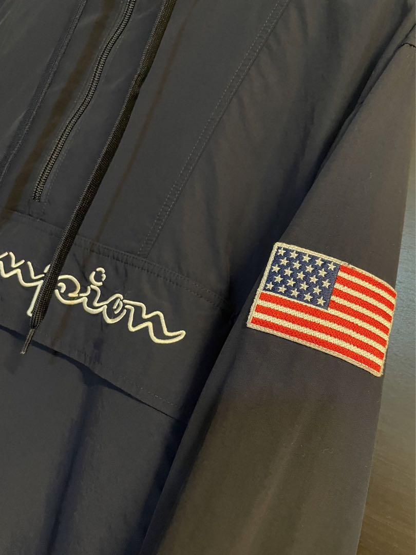 Champion チャンピオン アノラックパーカー ナイロンジャケット ネイビー