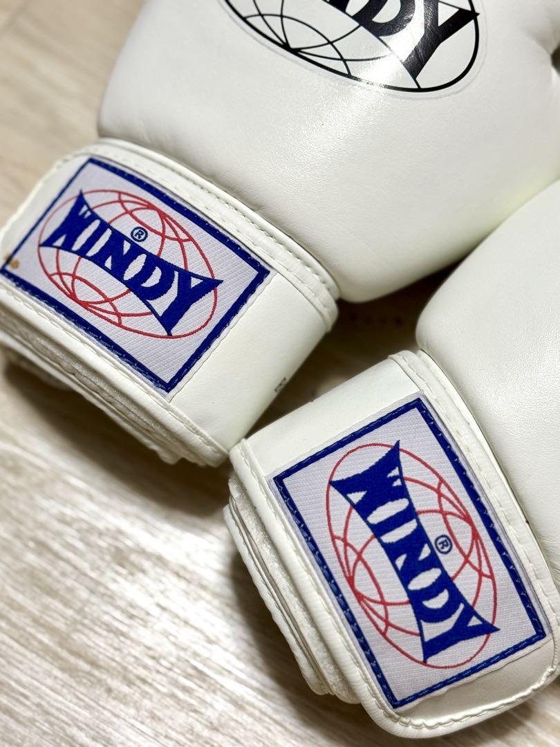 WINDY ボクシンググローブ 8 oz ホワイト WINDY ウィンディ ひも式 ロープタイプ ボクシンググローブ 白