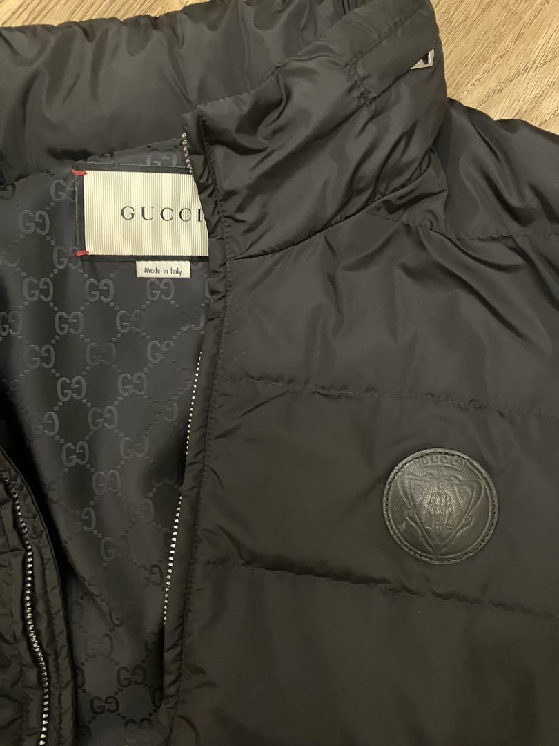 GUCCI グッチ　ブラック　ダウンジャケット ナイロンジャケット