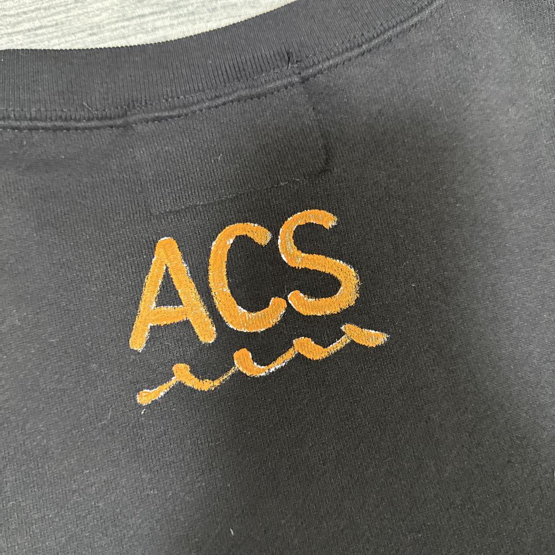 美品　新品muta marine×ACANTHUS ロゴ プルオーバートレーナー