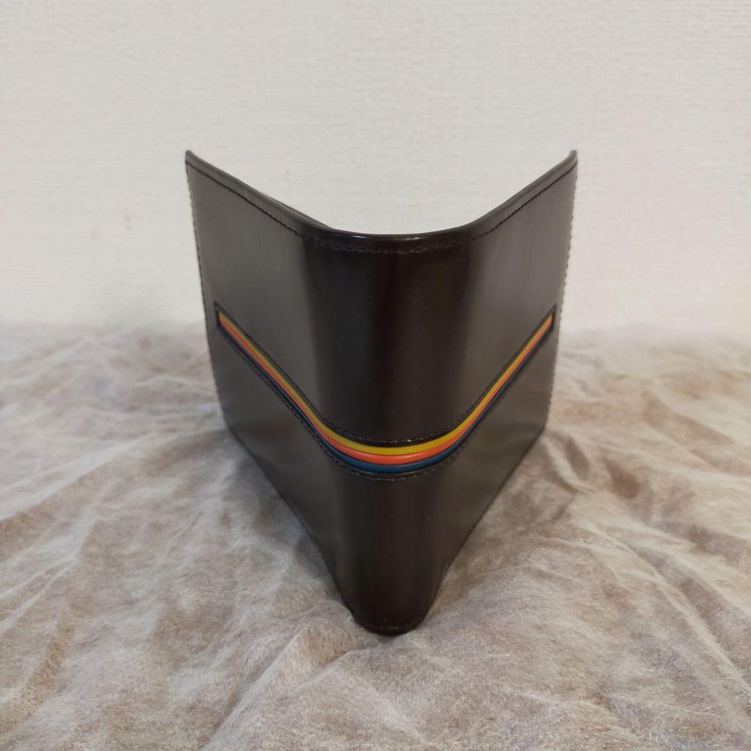 Paul Smith　折り財布　レザー　マルチストライプ