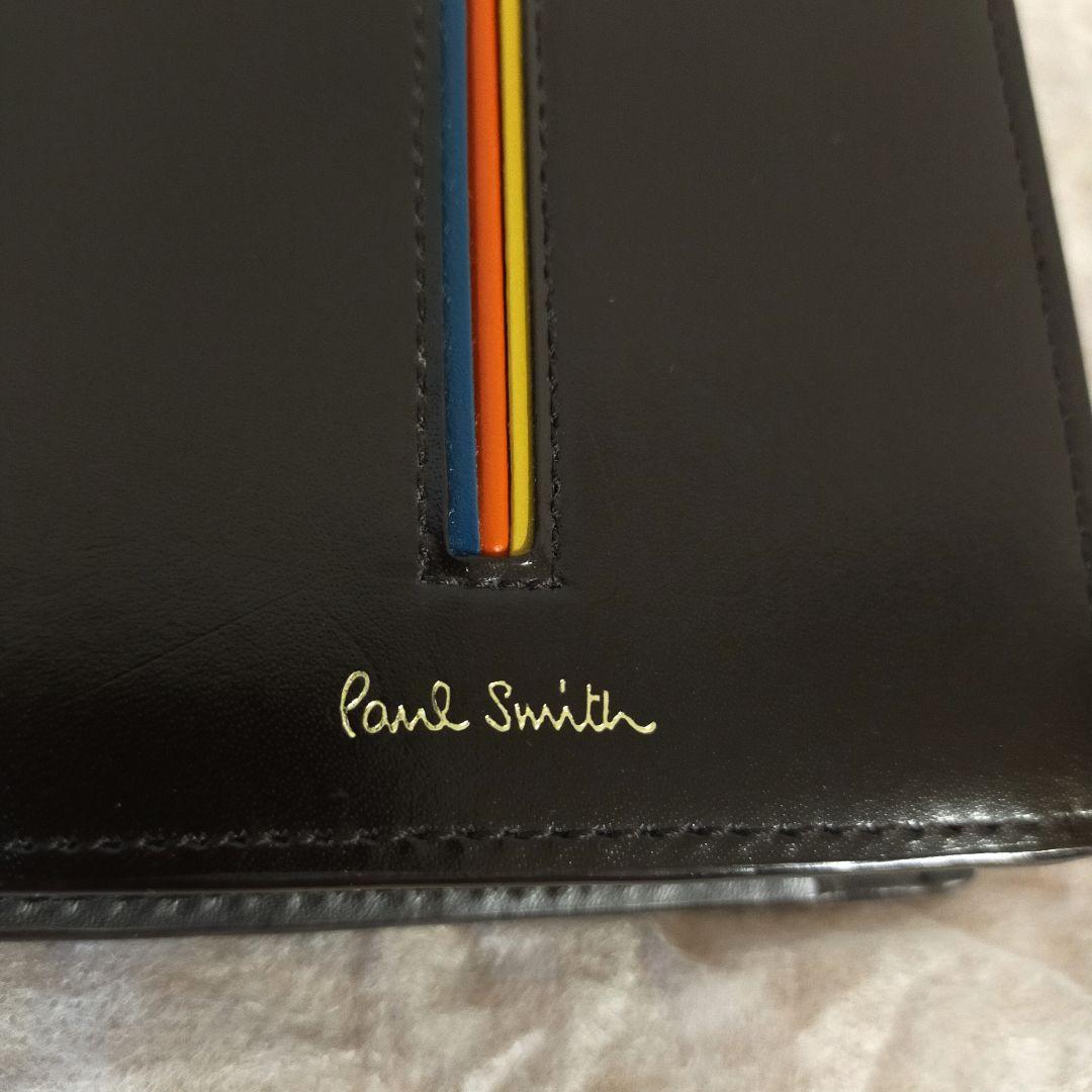 Paul Smith　折り財布　レザー　マルチストライプ