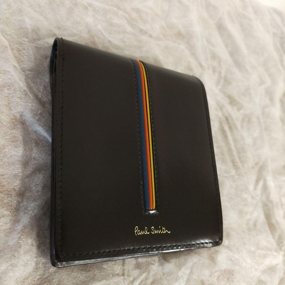 Paul Smith　折り財布　レザー　マルチストライプ