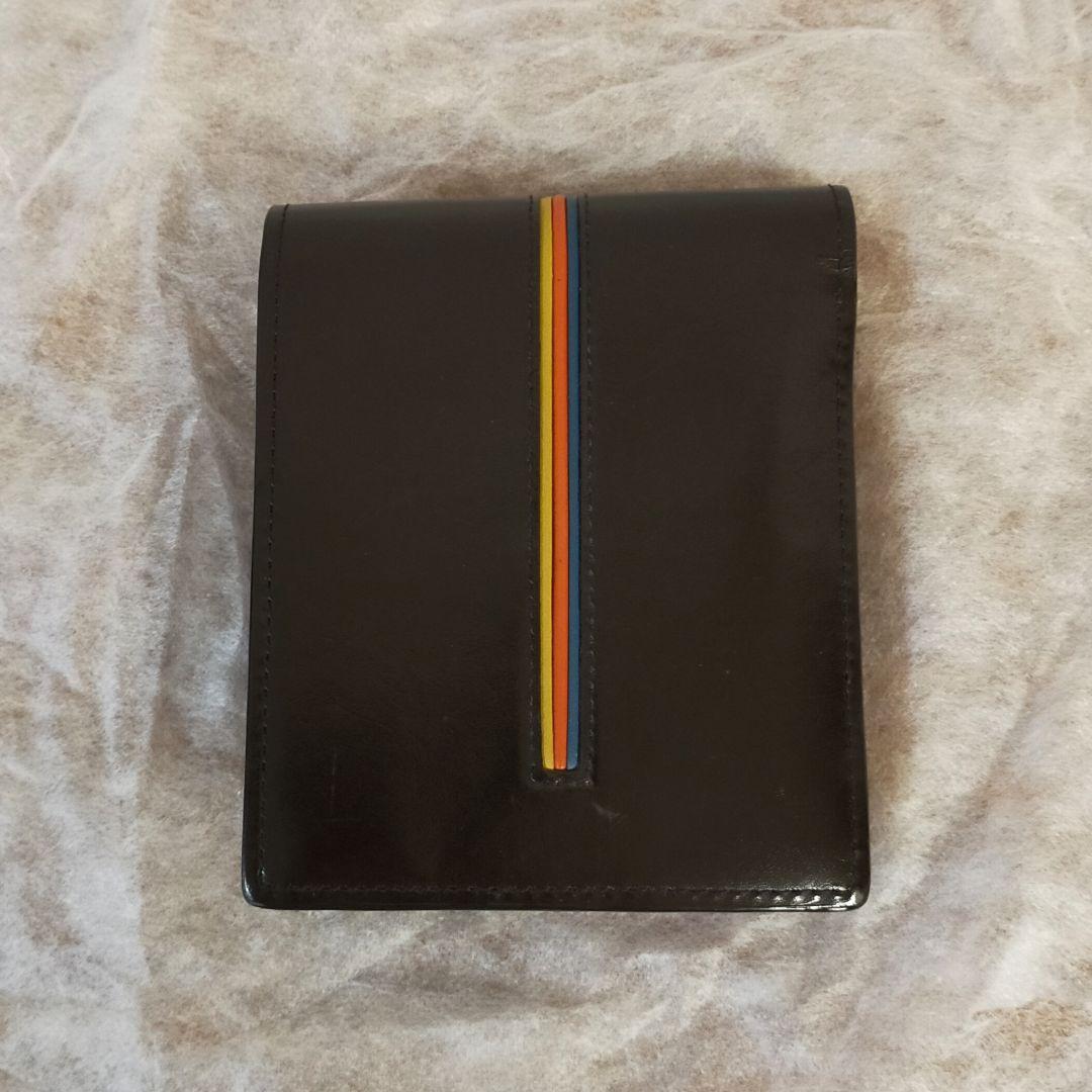 Paul Smith　折り財布　レザー　マルチストライプ