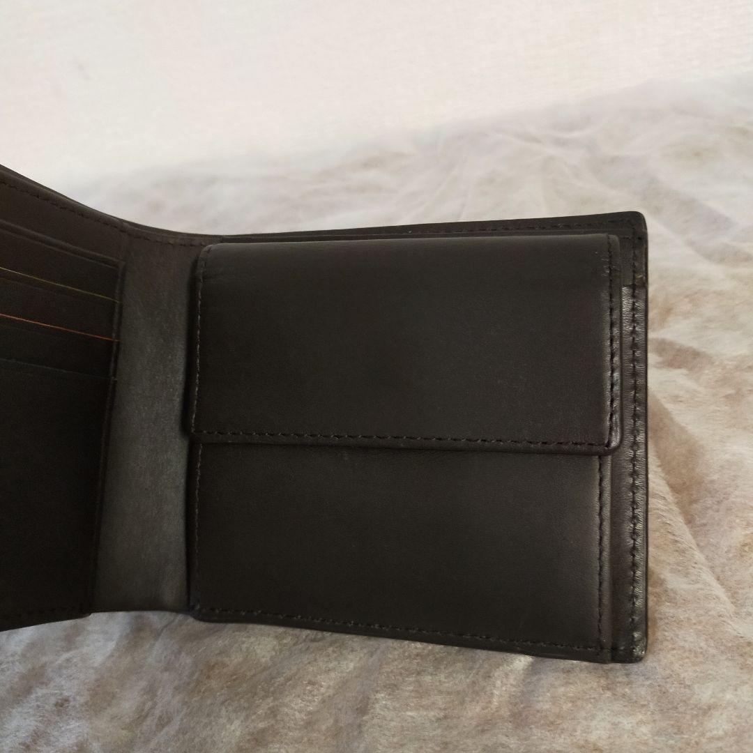 Paul Smith　折り財布　レザー　マルチストライプ