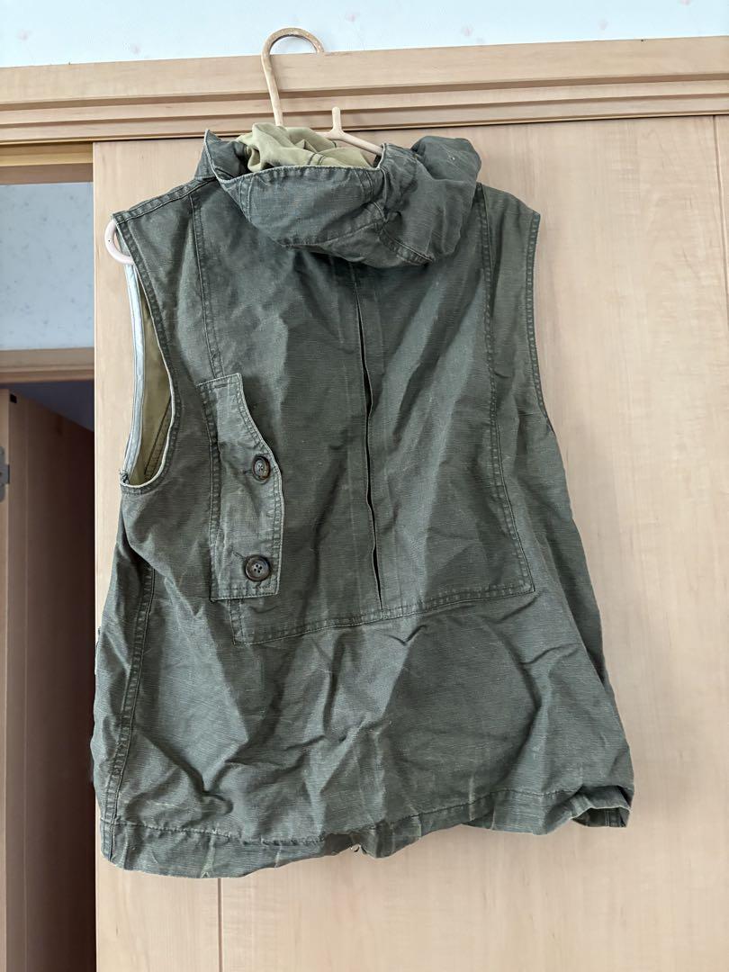 Garments Engineered カーキフィッシングベスト S