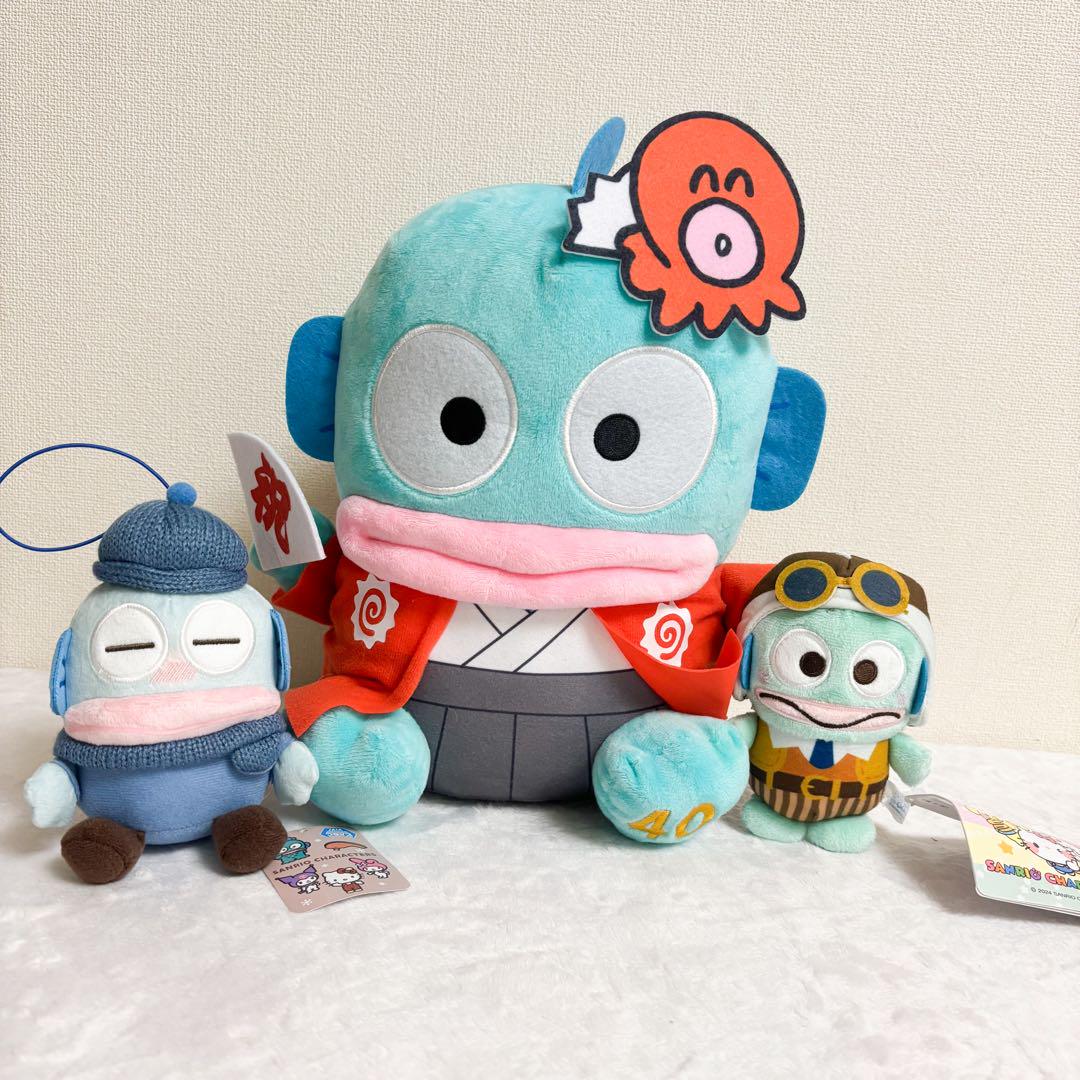 人気のクリスマスアイテムがいっぱい！ ハンギョドン 40thアニバーサリーBIGぬいぐるみ マスコット 3個 ぬいぐるみ