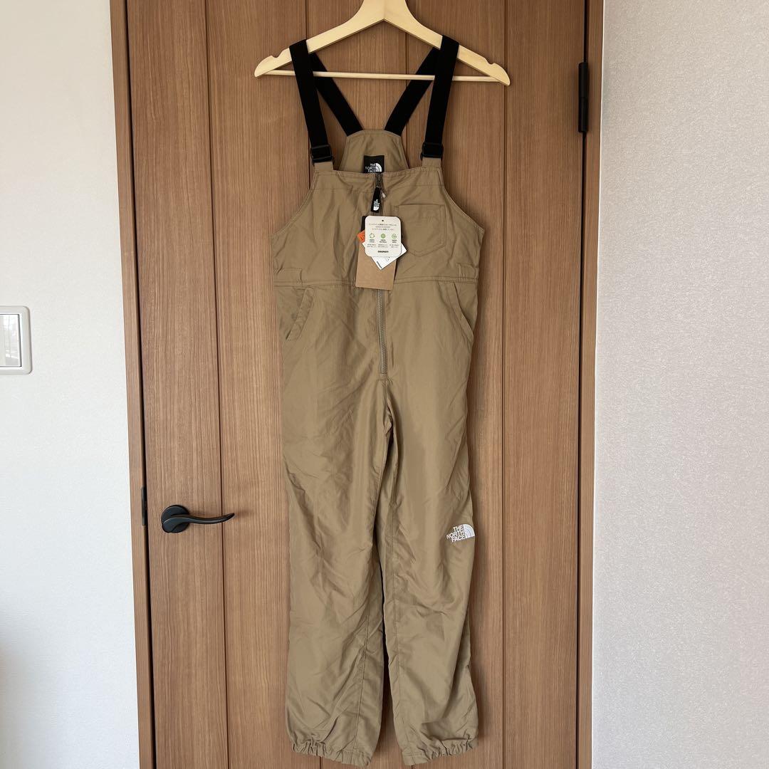 THE NORTH FACE ベージュオーバーオール サロペット 150 S