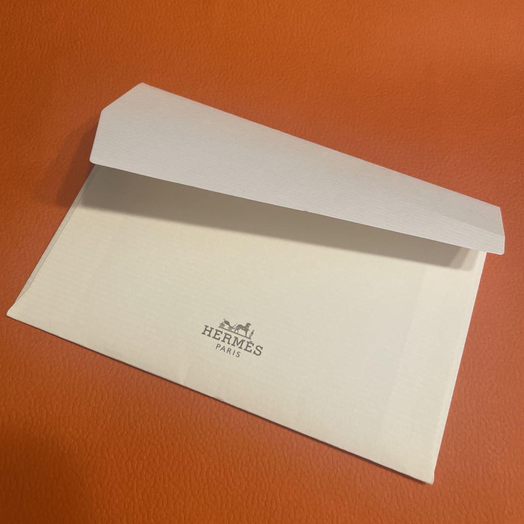 HERMES シルクイン　コンパクト オレンジ レザー 二つ折り財布
