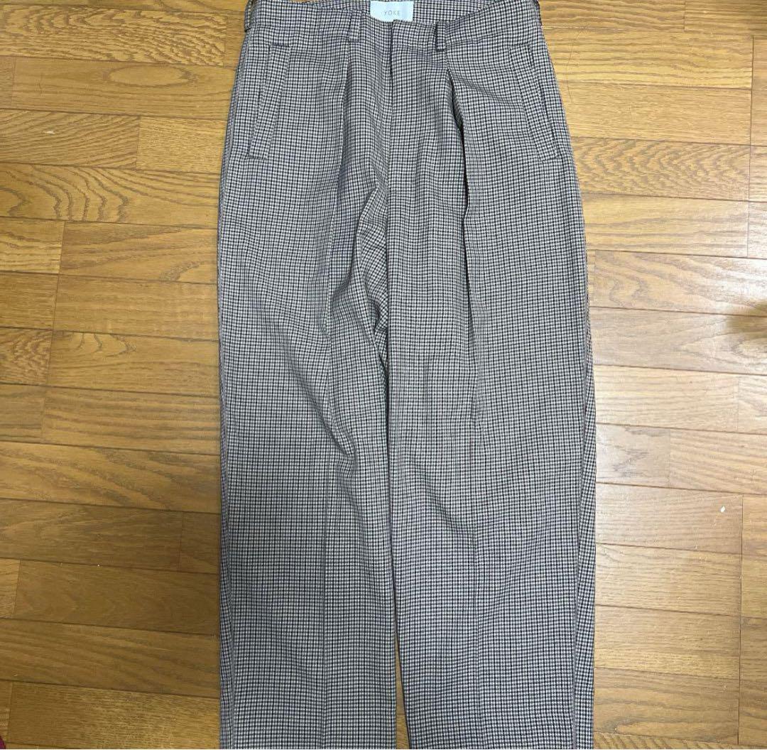 パンツ yoke 19aw 1TUCK WIDE TROUSERS
