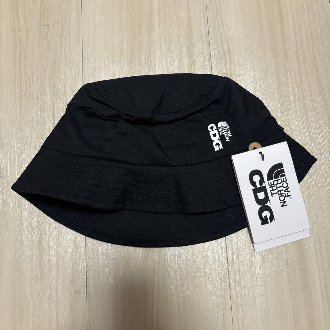 CDG THE NORTH FACE バケットハット 黒 - メルカリ