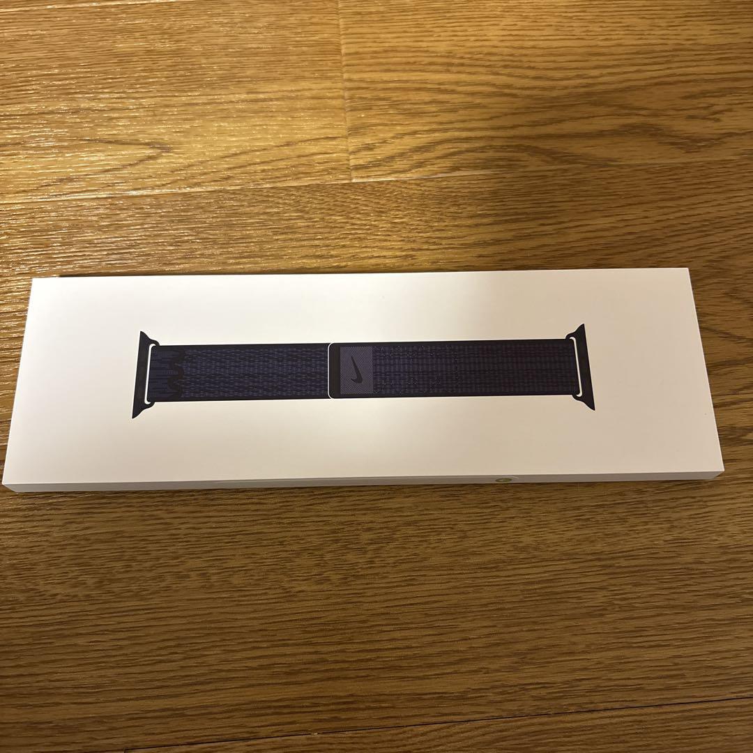 Nike Apple Watch 46mm スポーツループブラック/ブルー 新品