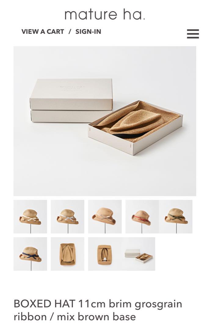 mature ha. レディース BOXED HAT