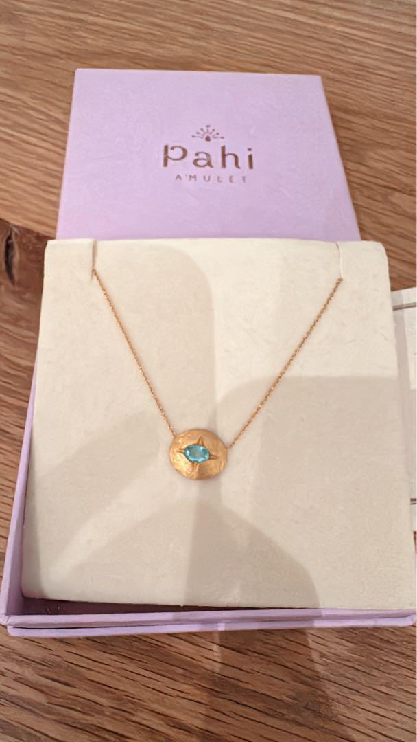 驚きの値段 pahi amulet パピアムレット人気型ネックレスエメラルド石 アクセサリー