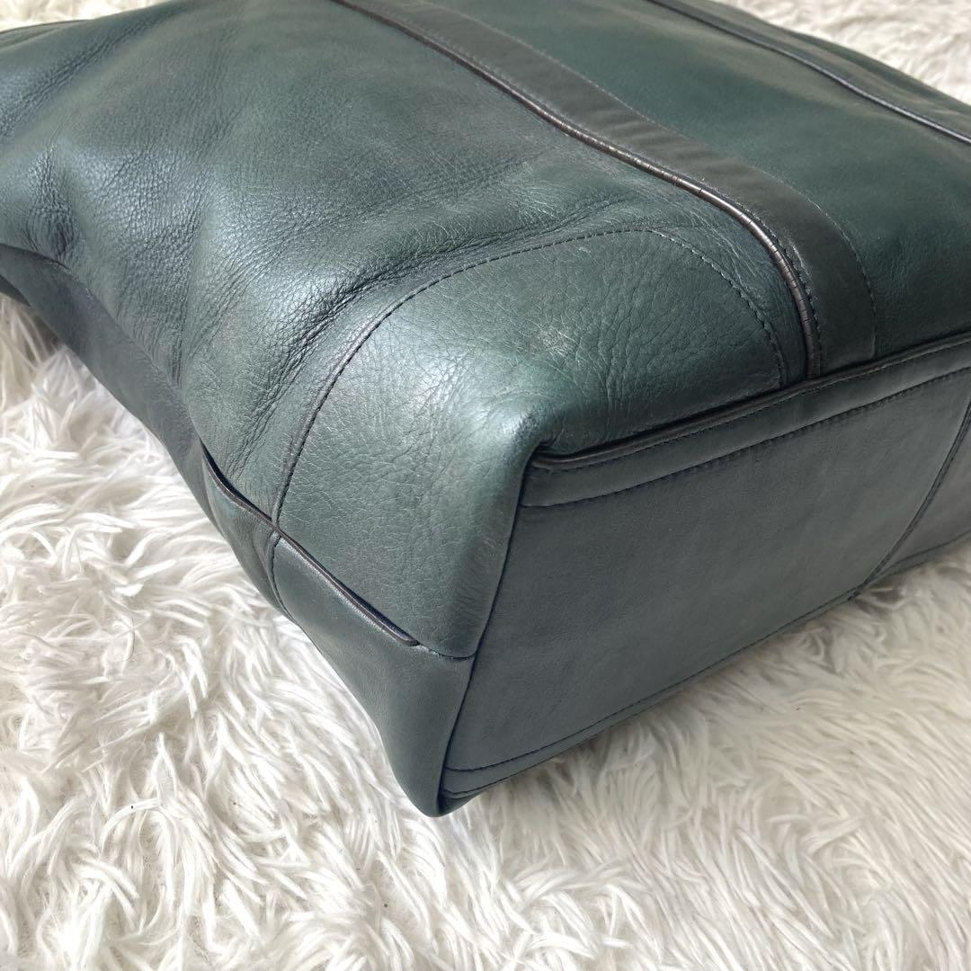 美品✨COACH コーチ 2way ブリーカー レガシー トート 緑 70600