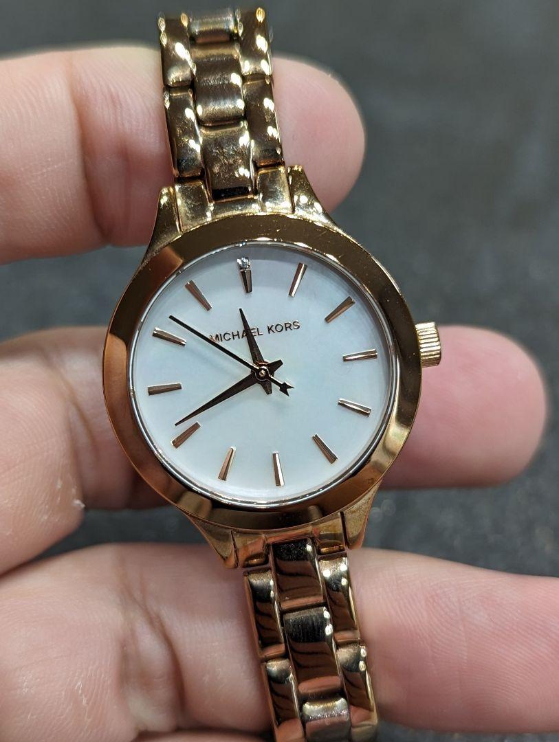電池交換済み MICHAEL KORS マイケルコース 腕時計 ゴールド