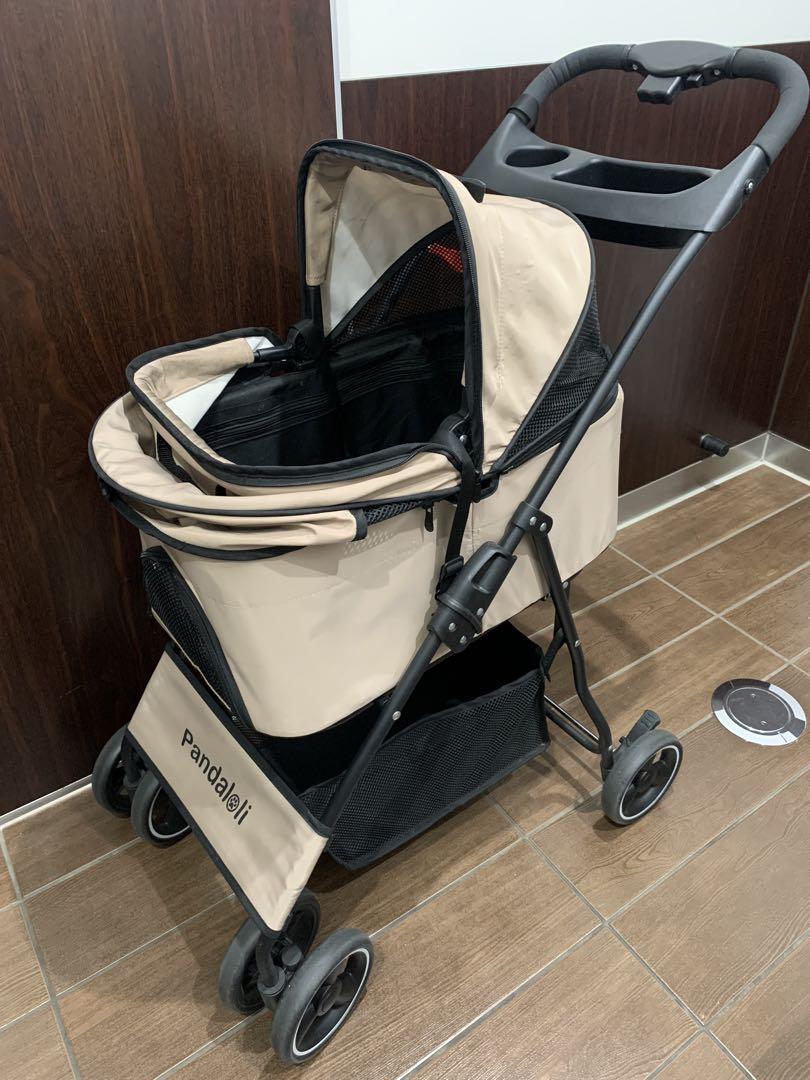 Pandaloli ペットカート 小型 中型 犬 猫 多頭 カート 4輪 軽量