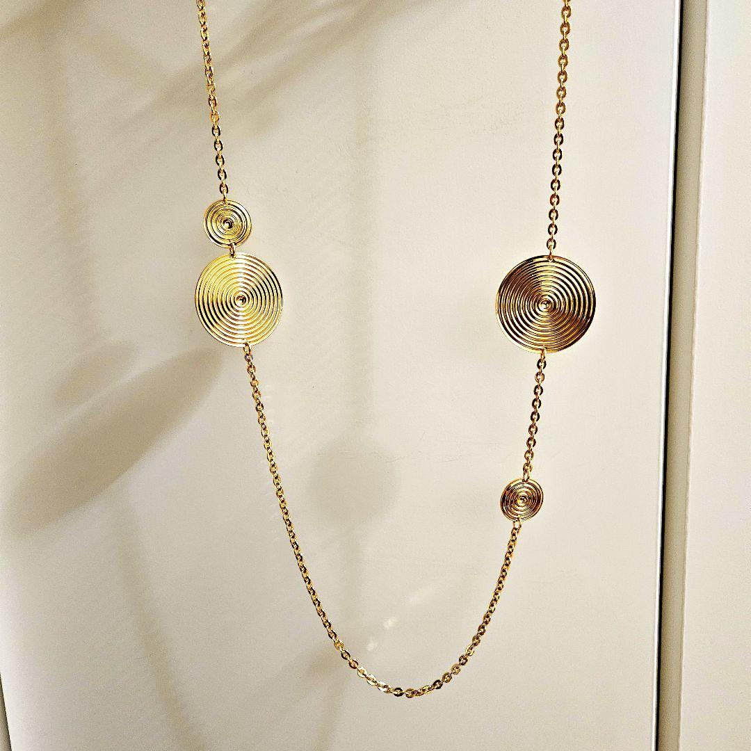 1AR　UNOAERRE　ウノアエレ　ゴールド　ロングネックレス　イタリア製