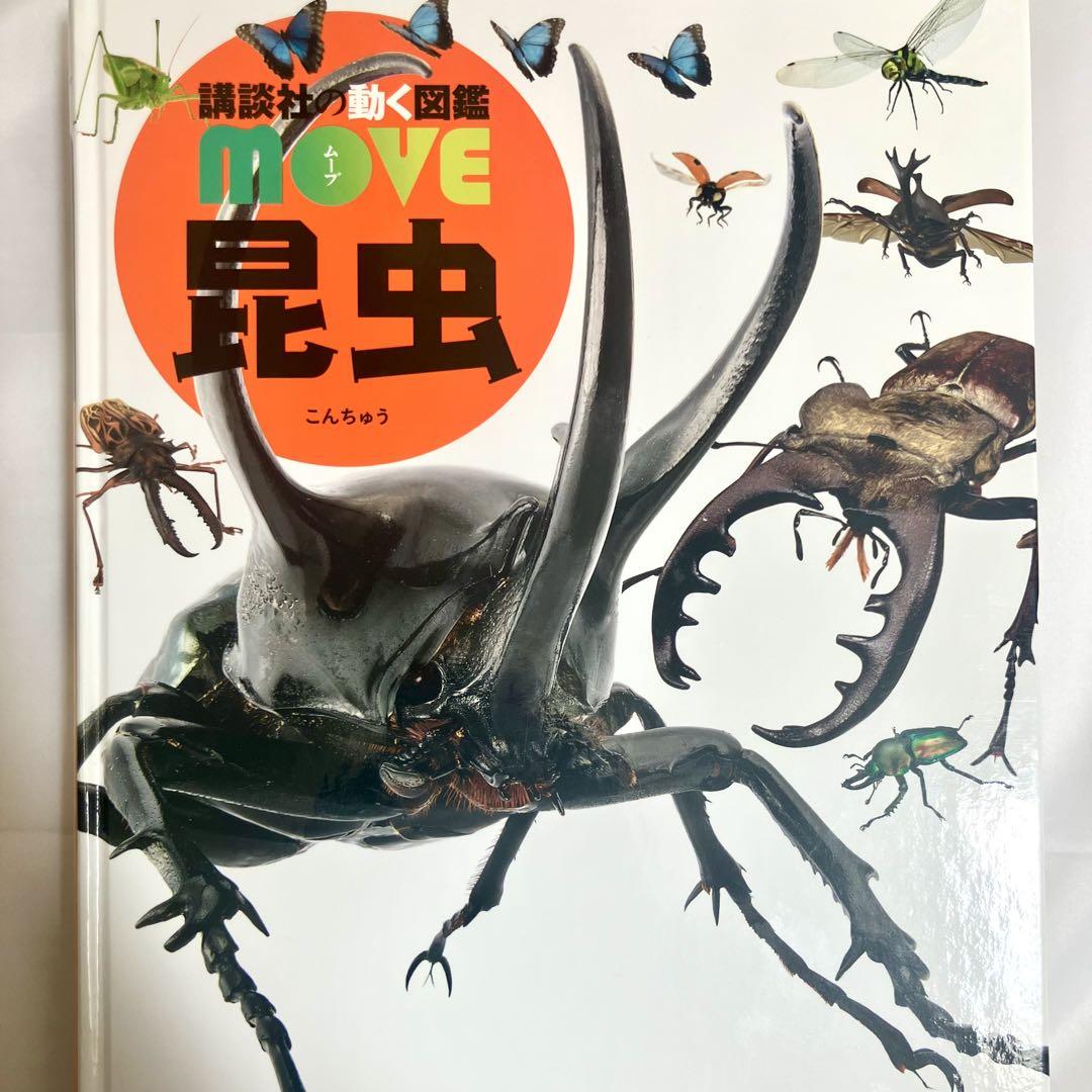 講談社の動く図鑑MOVE 動物 魚 昆虫 恐竜 4点セット DVD付き