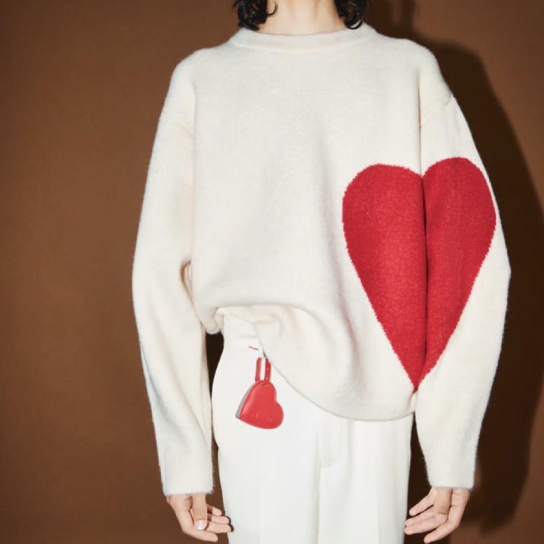 ♡pattern KNIT NKNIT エヌニット ハート 赤 ♡pattern KNIT NKNIT エヌニット ハート 赤 トップス