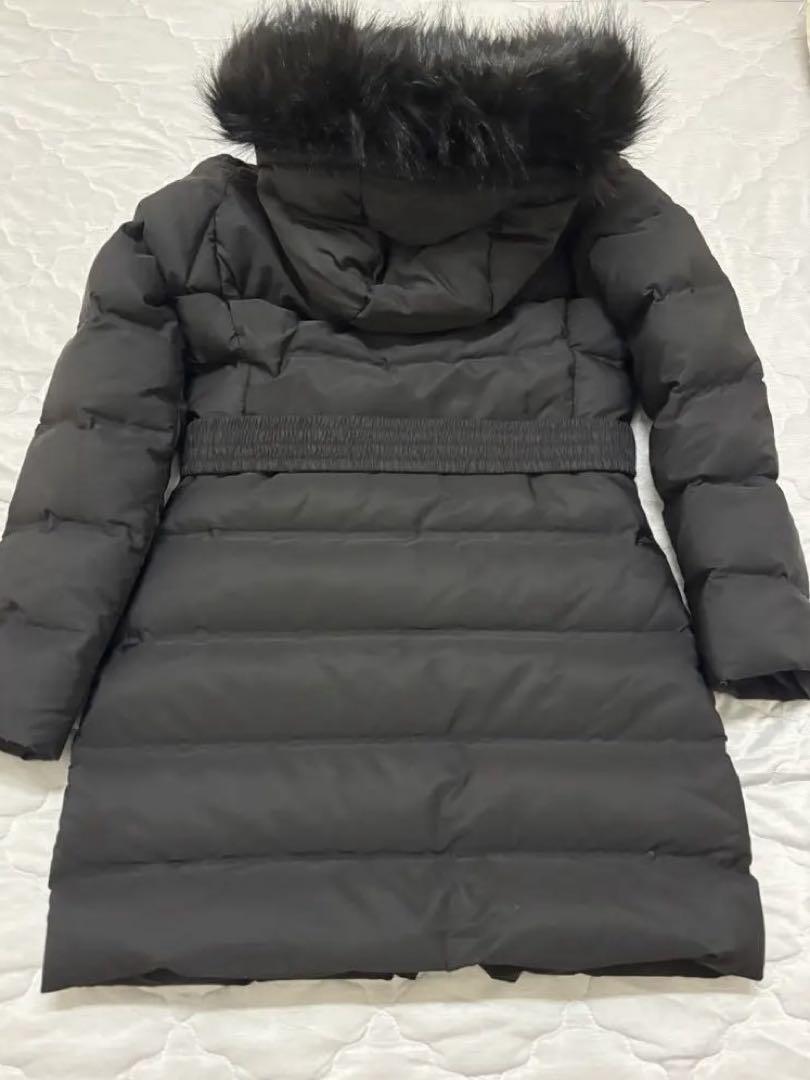 ZARA フェイクファーフーデッドダウン パフジャケット ダウン