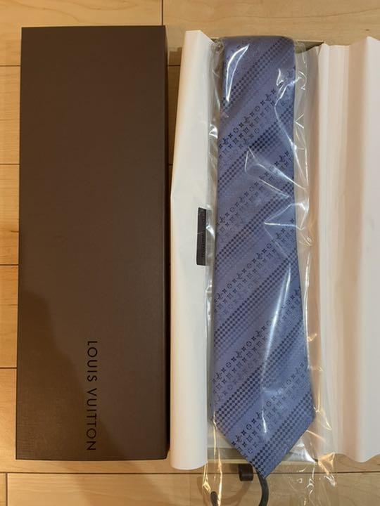 ブランドⒽ 箱付き ネクタイ 水色 XVfUW-m50952892285 ルイ ヴィトン ネクタイ