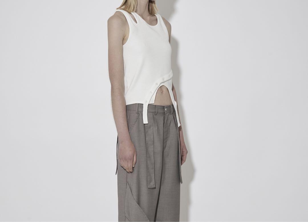 トップス viavanda  SPRIT HEM TANK