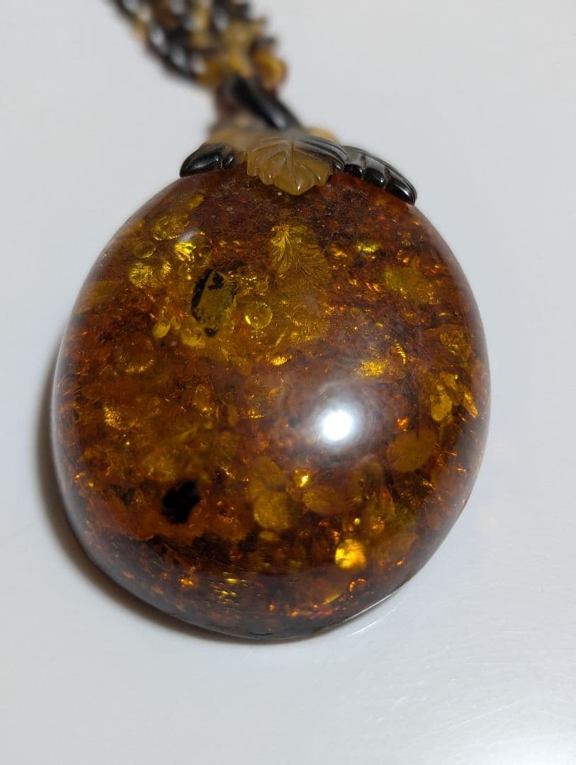 べっ甲 琥珀 ネックレス アンバー アクセサリー べっ甲 琥珀 ネックレス アンバー アクセサリー